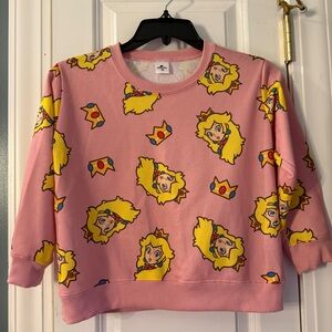 UNIVERSAL JAPAN princess peach character sweatshirt